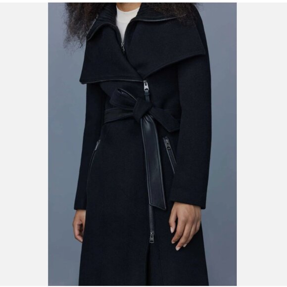 Mackage Nori-K Double Collar Wool Coat - Picture 5 of 13